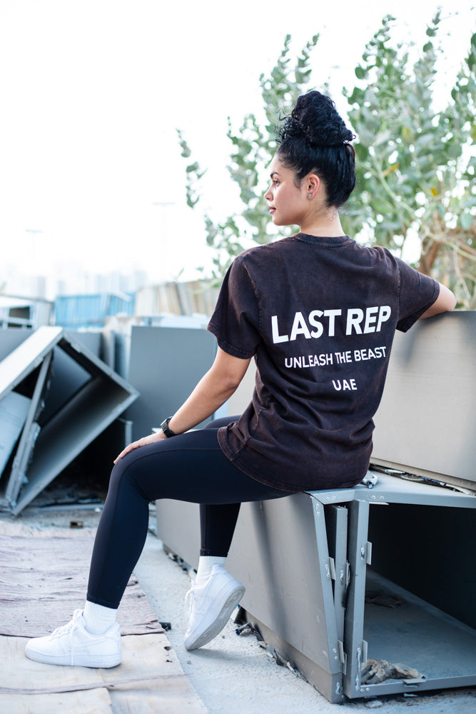 UAE Mark Oversized Women T-Shirt ACID Rust