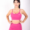 Pink yoga outfit with a stylish design